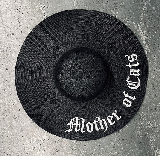 Floppy Sun Hat - XL Brim - Mother of Cats