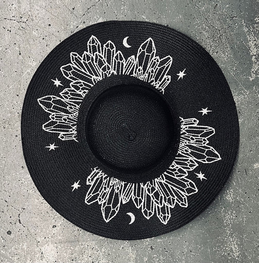 Floppy Sun Hat - XL Brim - Moonlit Crystals