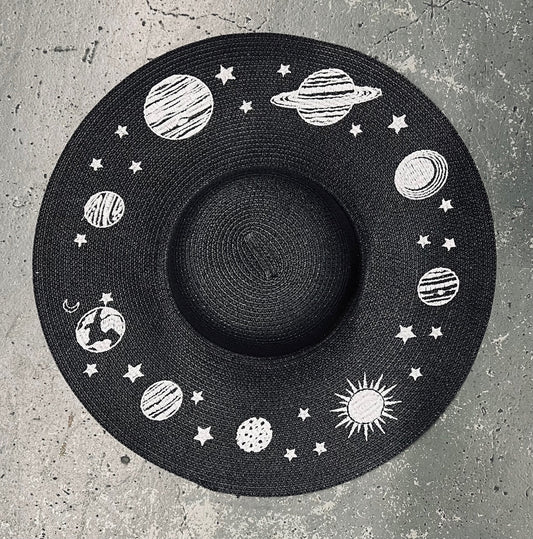 Floppy Sun Hat - XL Brim - Planets