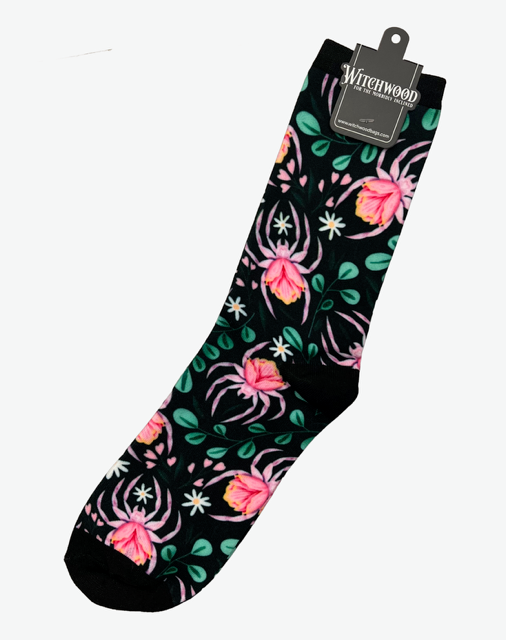 Novelty Socks - Floral Spiders