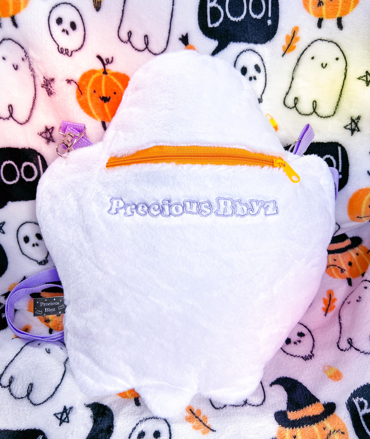 Fluffy Phantom Plush Purse - Shadow Threadz Crypt