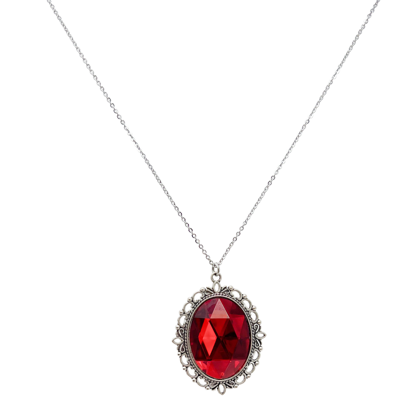 Renaissance Faceted Cameo Necklace