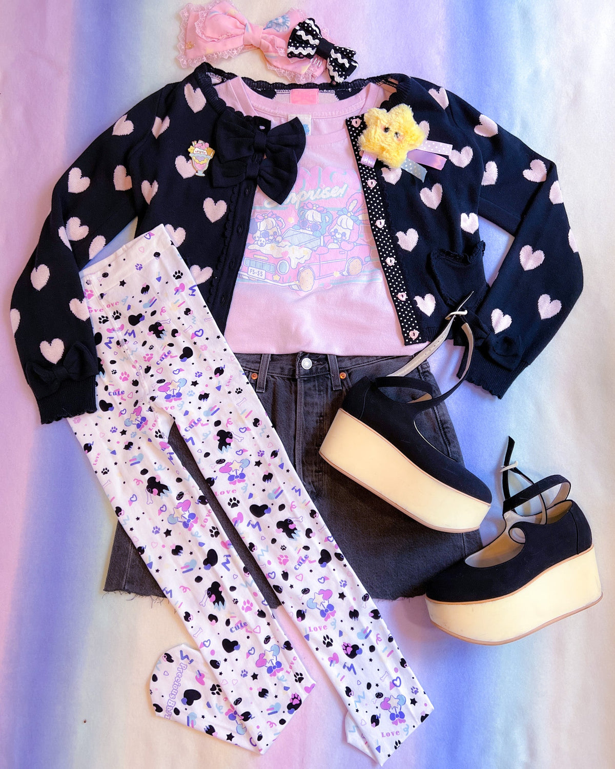 Dottie Dalmatian Unisex Tights - Shadow Threadz Crypt