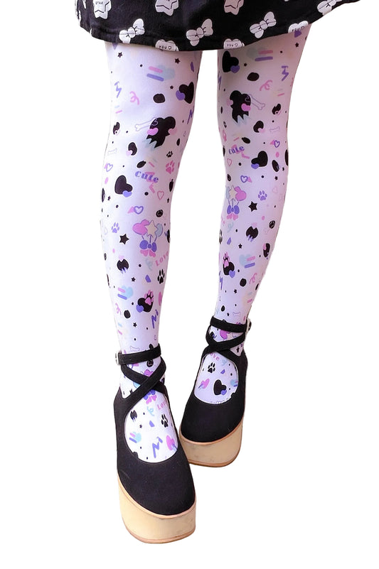 Dottie Dalmatian Unisex Tights - Shadow Threadz Crypt