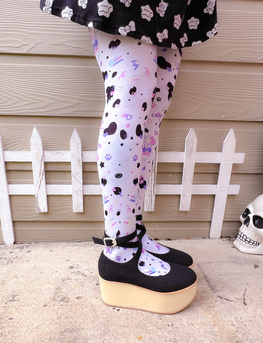 Dottie Dalmatian Unisex Tights - Shadow Threadz Crypt