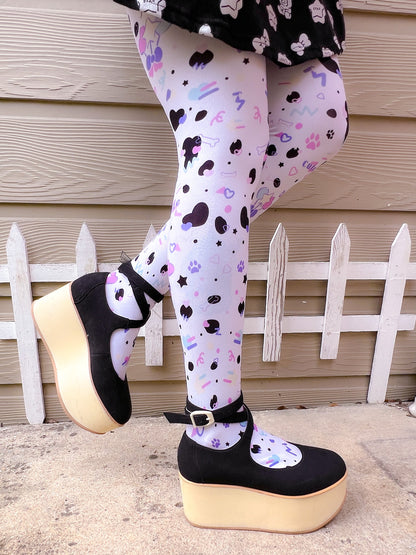 Dottie Dalmatian Unisex Tights - Shadow Threadz Crypt