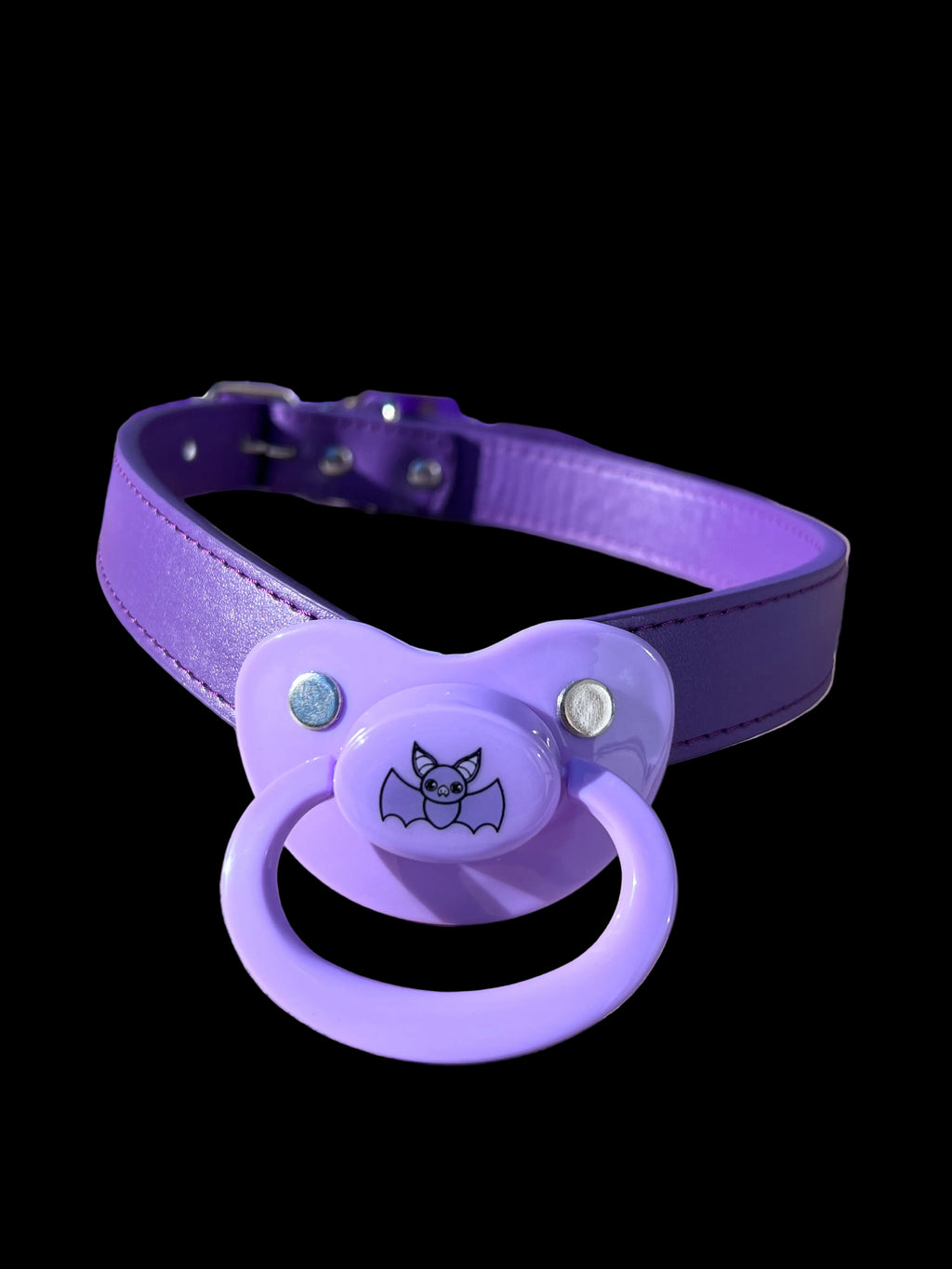 Cute Purple Bat Adult Pacifier Gag