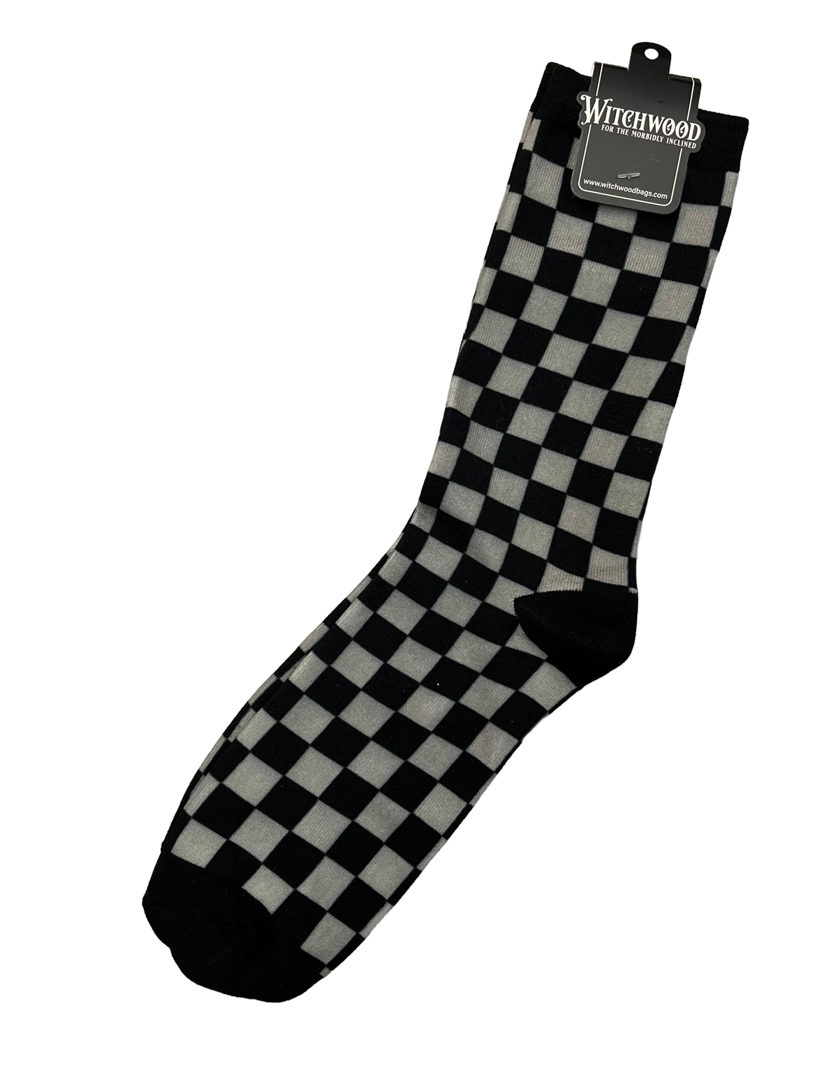 Novelty Socks - Black Checkerboard