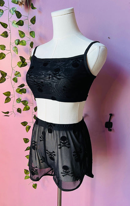 Sinister Skull Bra & Shorts