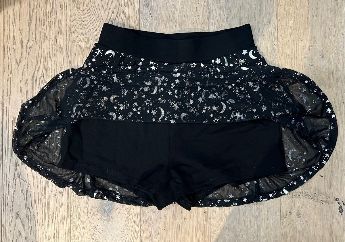 The Morbid Mini Skort - Moon & Stars - Built In Shorts
