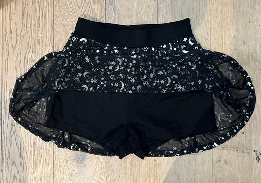 The Morbid Mini Skort - Moon & Stars - Built In Shorts