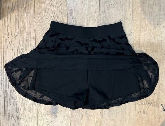 The Morbid Mini Skort - BATS - Built In Shorts