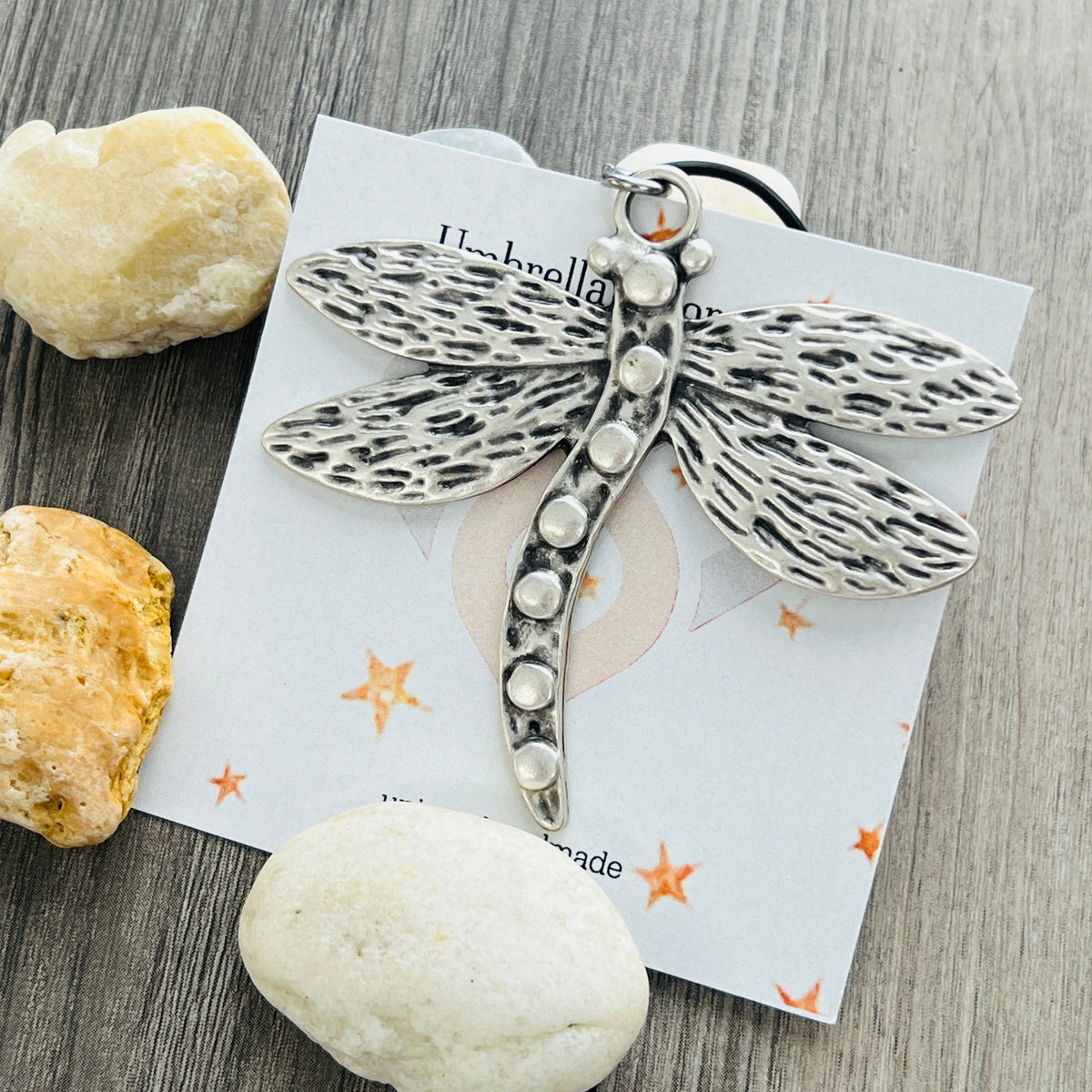 Bohemian Dragonfly Necklace Boho Nature Jewelry Large Dragonfly Pendant