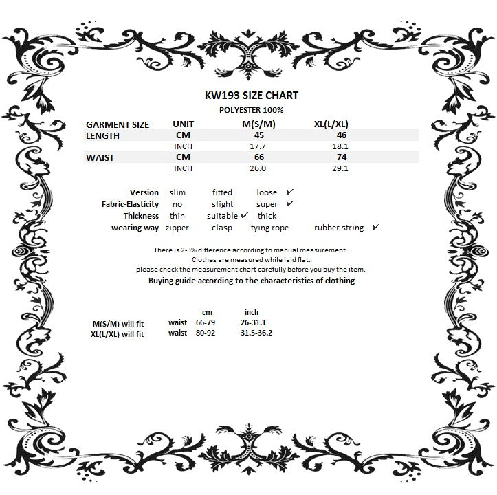 Velvet Wake Ruffled Mini Skirt size chart