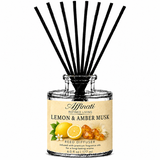 Lemon & Amber Musk Reed Diffuser