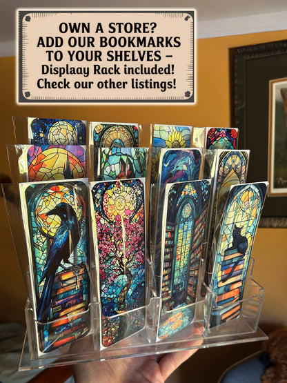 Gothic Graveyard Bookmark - Spooky Dark Academia Book Accessory, Haunted Cemetery Art, Horror Gift for Book Lovers, Halloween Aesthetic