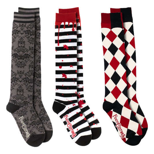 Mall Goth Knee High Sock Pack | 3 Designs