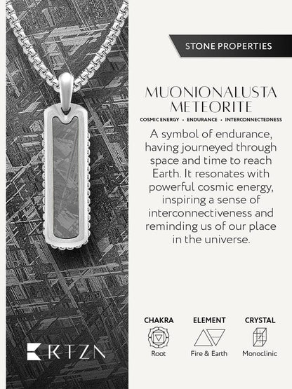 Meteorite Column Pendant Necklace