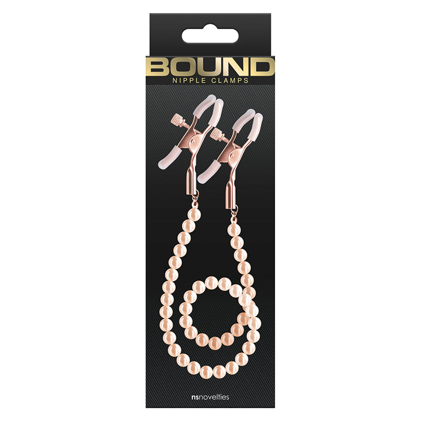 Bound Nipple Rose Gold Clamps - Shadow Threadz Crypt