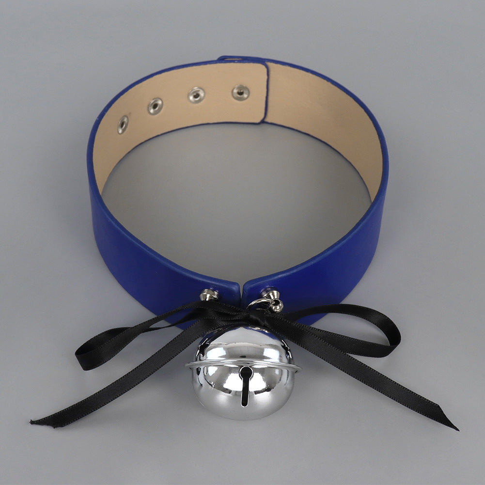 Kitten Play Leather Bell Collar