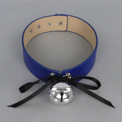Kitten Play Leather Bell Collar