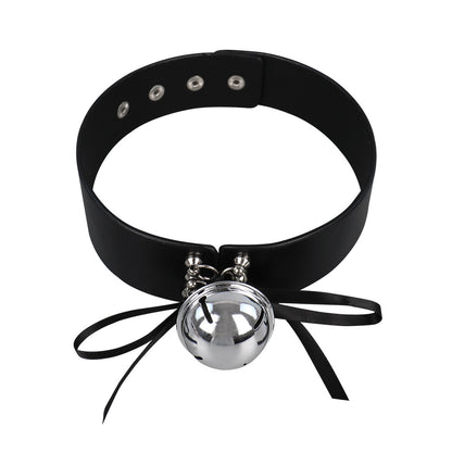 Kitten Play Leather Bell Collar