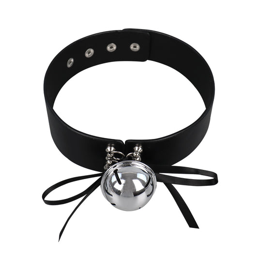 Kitten Play Leather Bell Collar