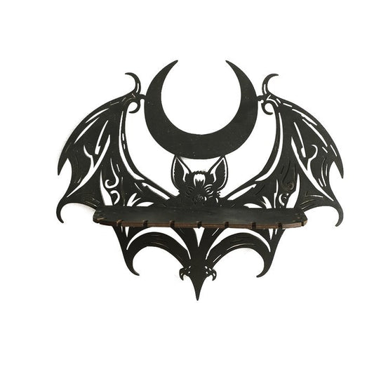Hallowed Wings Crystal Bat Shelf - Shadow Threadz Crypt
