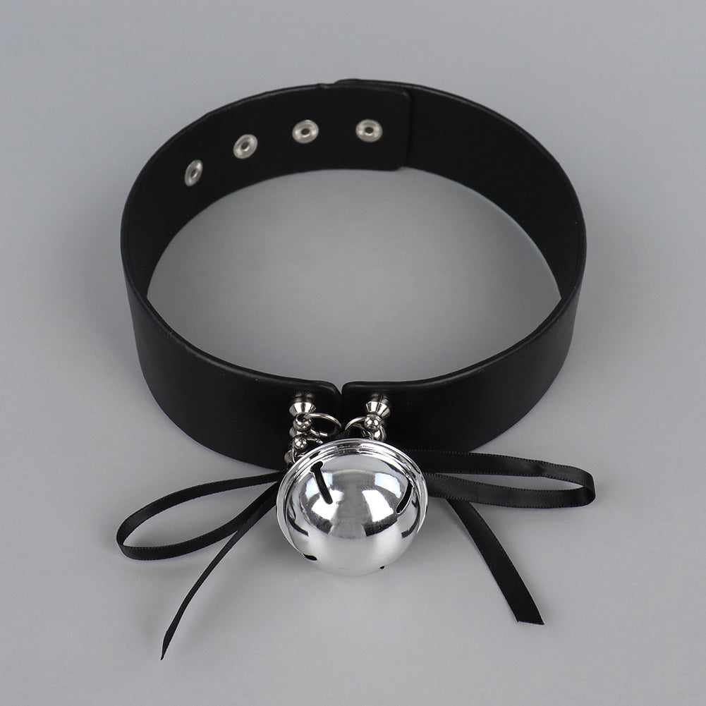 Kitten Play Leather Bell Collar