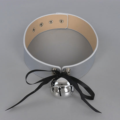 Kitten Play Leather Bell Collar