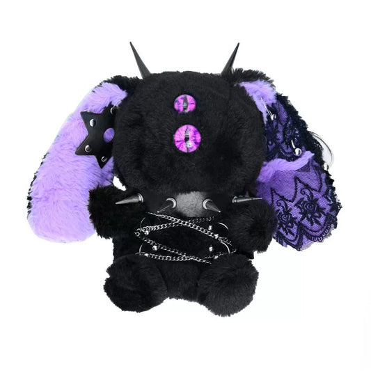Cursed Bun-Bun One-Eyed Gothic Plush Crossbody Bag - Shadow Threadz Crypt