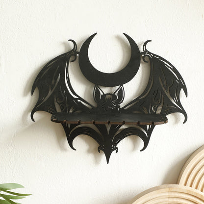 Hallowed Wings Crystal Bat Shelf - Shadow Threadz Crypt