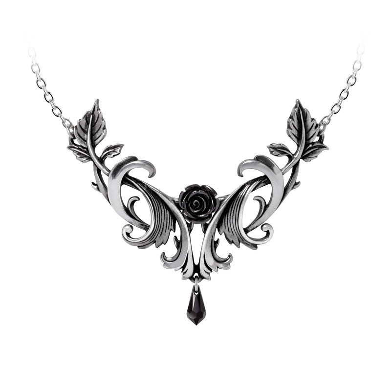 Baroque Rose Necklace by Alchemy Gothic