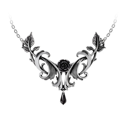 Baroque Rose Necklace by Alchemy Gothic