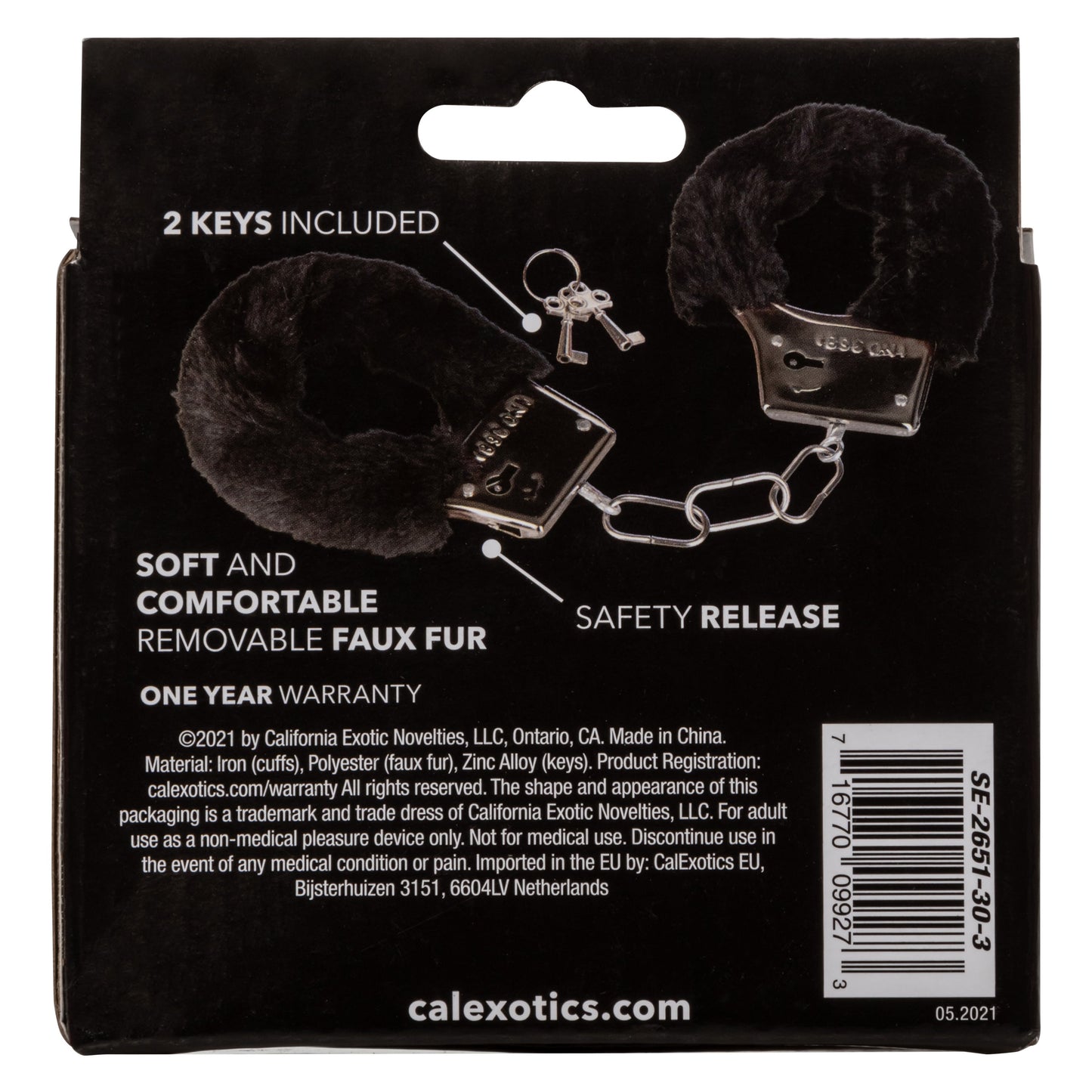 Playful Furry Cuffs Black