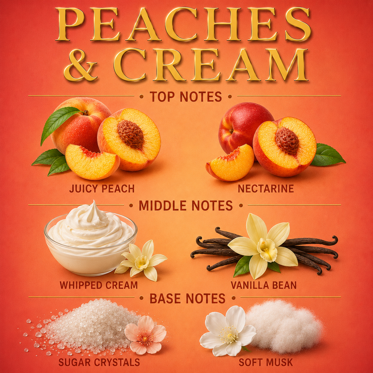 Peaches & Cream Reed Diffuser