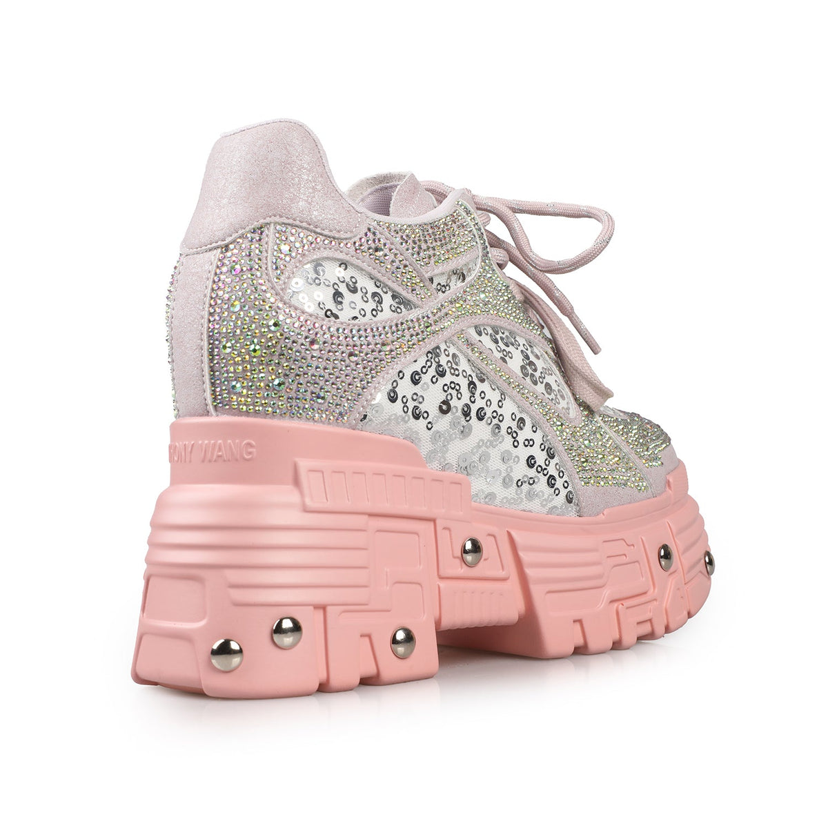 Sugar Static Rhinestone Platform Sneakers