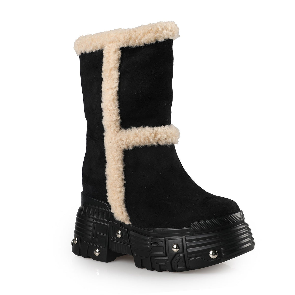 Winter Mourning Platform Boots