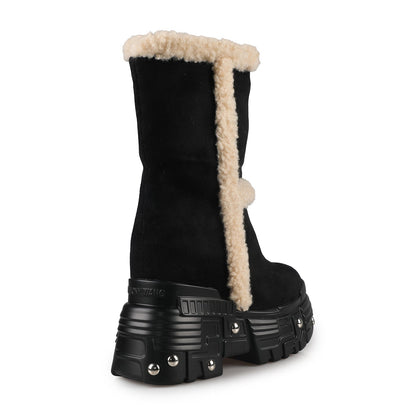 Winter Mourning Platform Boots