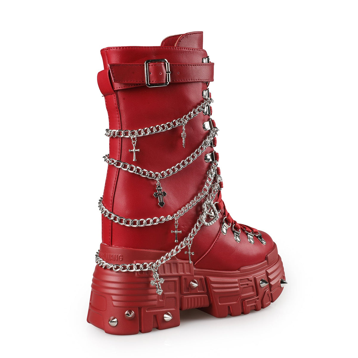 Blood Oath Chained Combat Boots