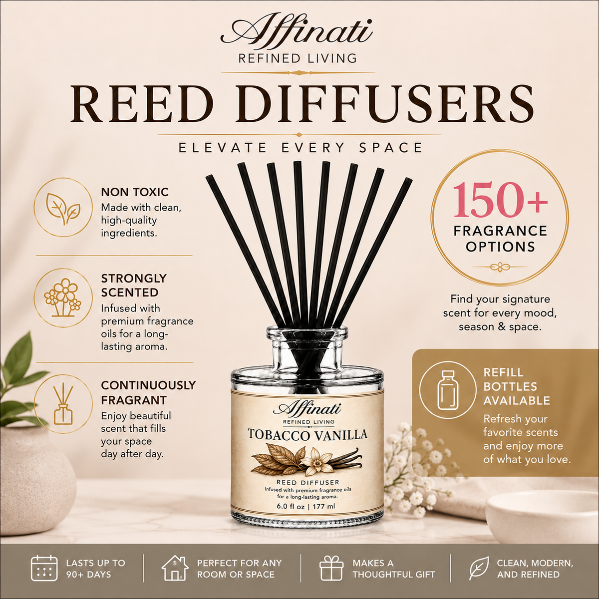 Bourbon Vanilla Reed Diffuser