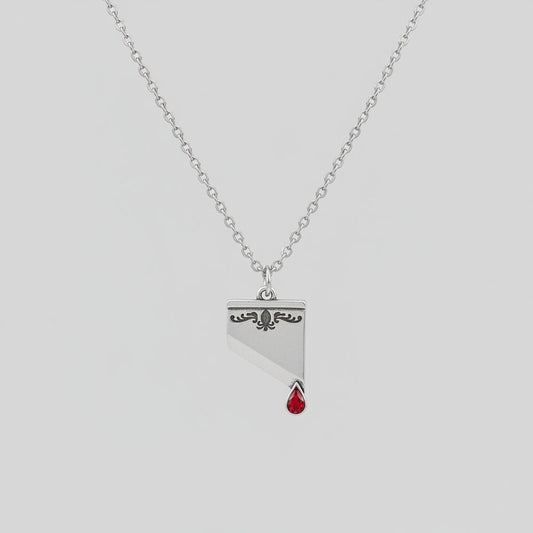 Revolutionary Sentiment Guillotine Blade Necklace