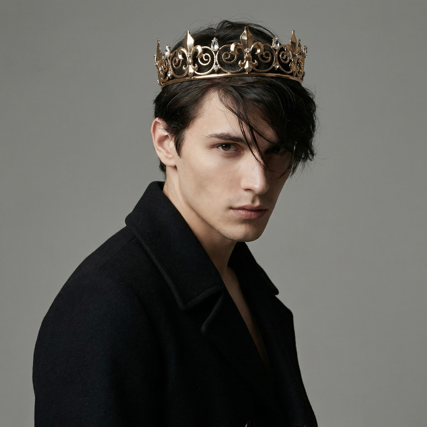 Royalty is Earned Unisex Circular Crown in Gold or Silver