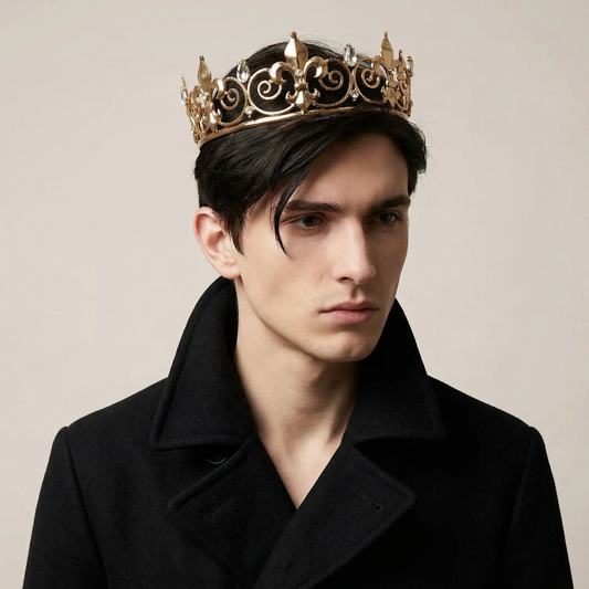 Royalty is Earned Unisex Circular Crown in Gold or Silver