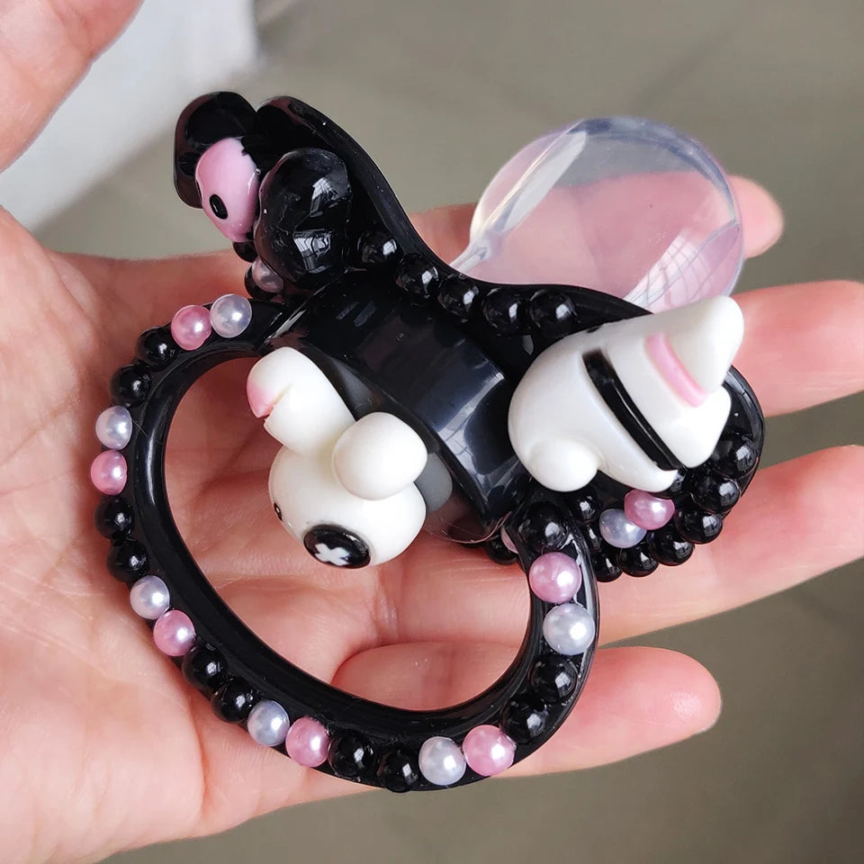 Midnight Bunny Adult Pacifier - Shadow Threadz Crypt
