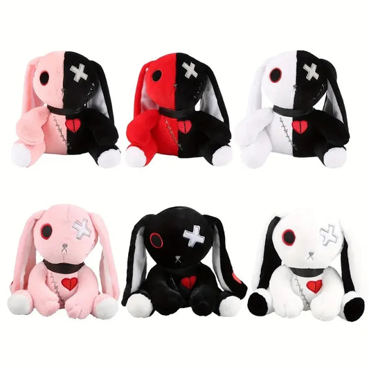 Creepy Goth Bunny Plush - Shadow Threadz Crypt