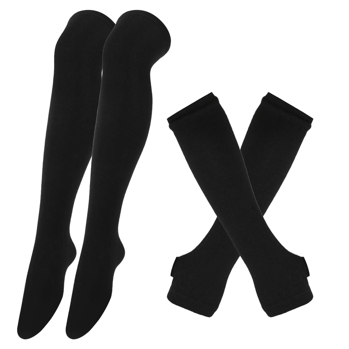 Midnight Veil Arm Warmers & Socks Set (Colors) - Shadow Threadz Crypt