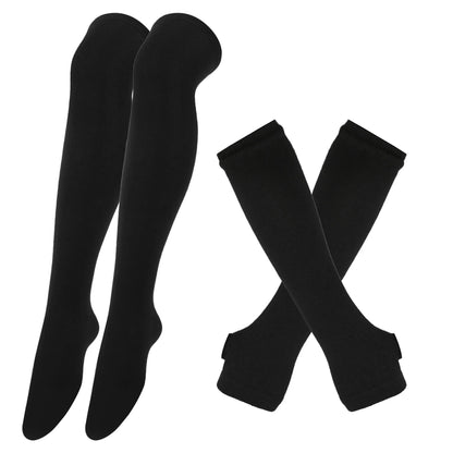 Midnight Veil Arm Warmers & Socks Set (Colors) - Shadow Threadz Crypt