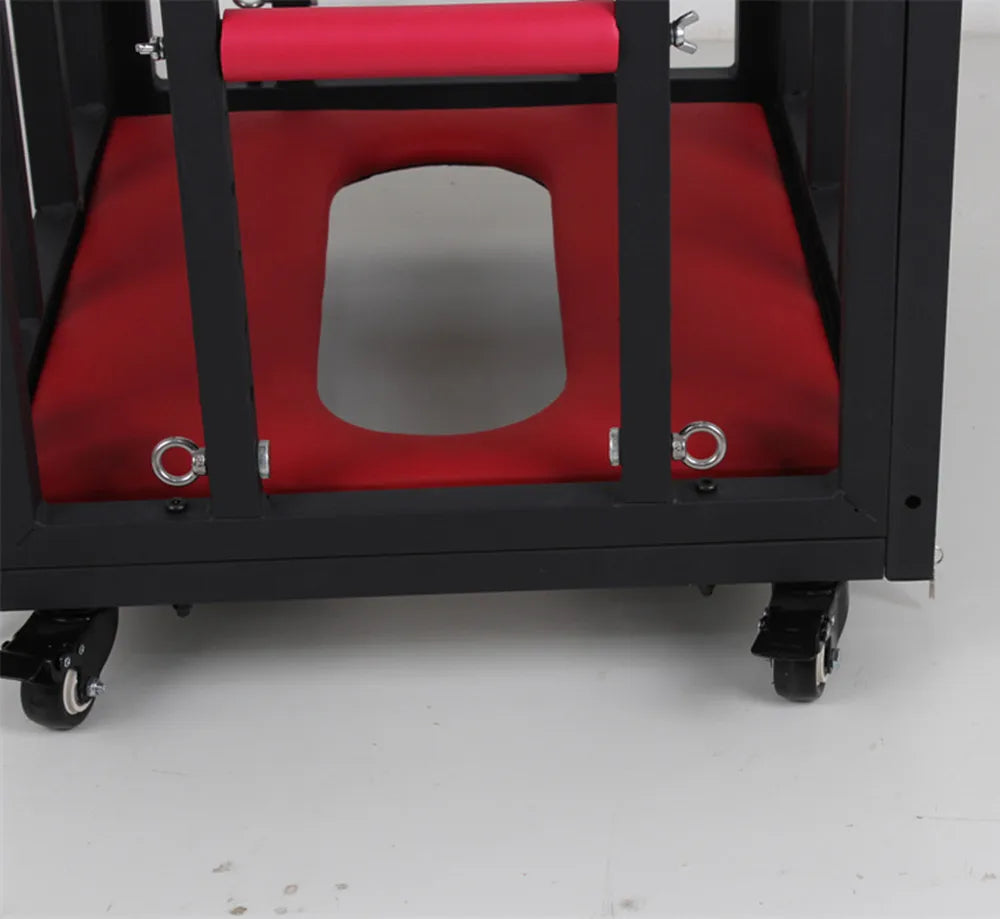 Lockable BDSM Cage Restraint Frame - Shadow Threadz Crypt