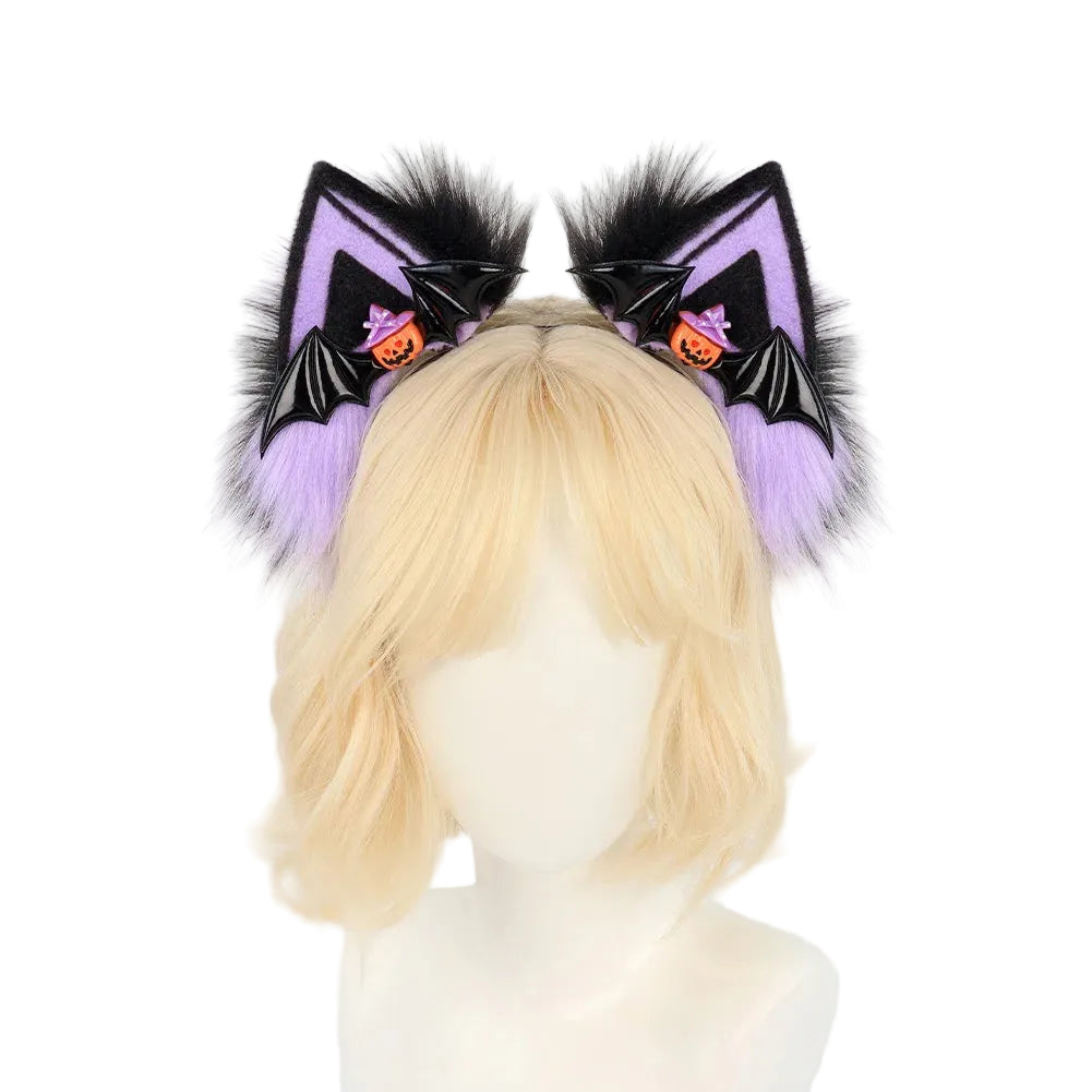 Pumpkin Paws Cat Ears Headband - Shadow Threadz Crypt